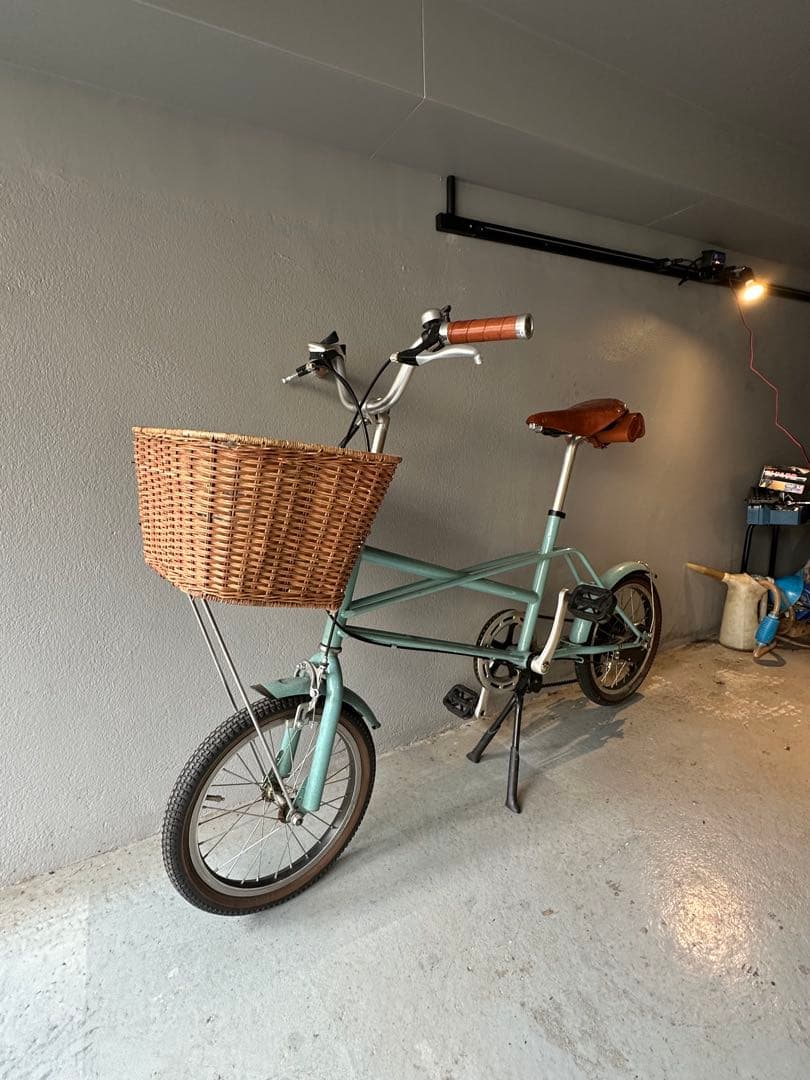 アサヒサイクル 小径自転車 BROOKSサドル、グリップ、バッグ