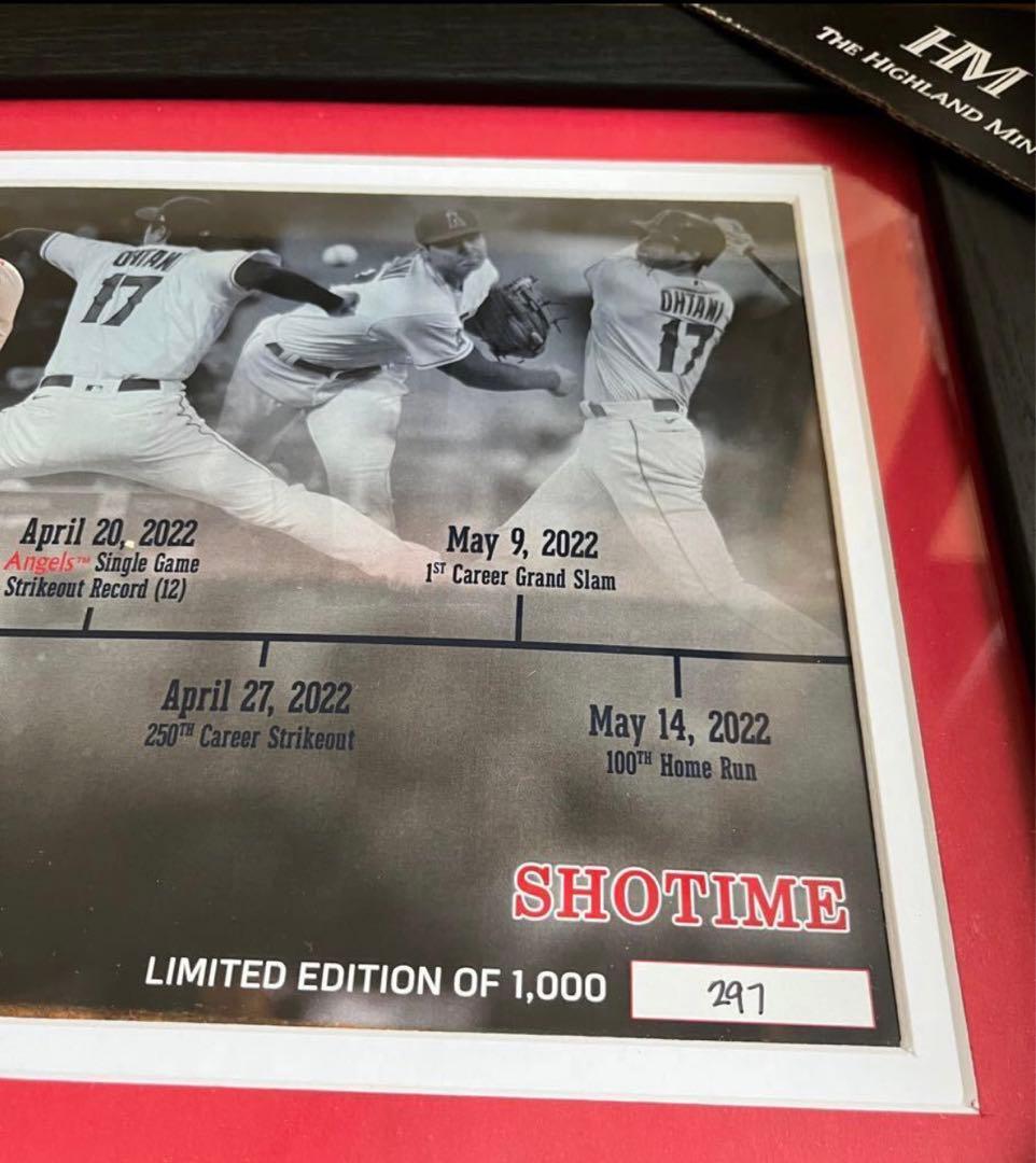 世界1000限定 2022 大谷翔平100号記念 二刀流フレーム