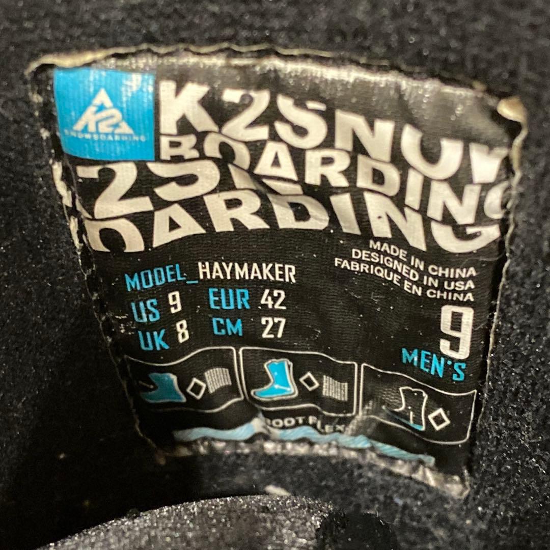 【即日発送_送料無料】スノボブーツ　K2 HAYMAKER ヘイメーカー27cm