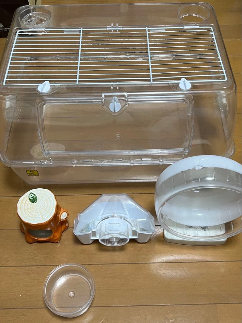 【お得なセット】ルーミィ60 回し車、トイレなど付/ハムスター　ケージ