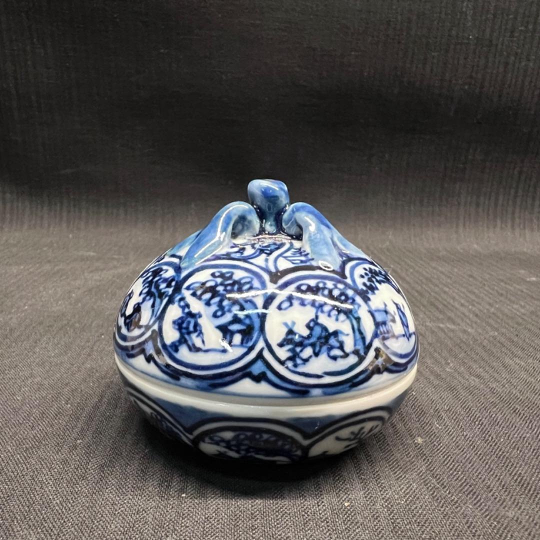 〇Ea右1021 香合 祥瑞蜜柑  五山窯 香道具 茶道具 共箱