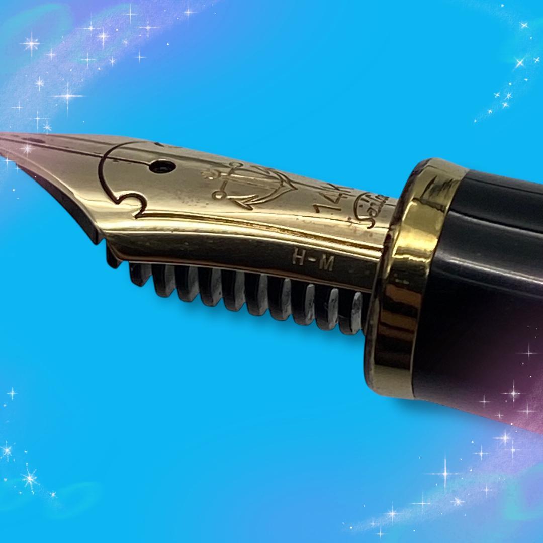 美品 セーラー 万年筆 ファウンデッド1911 ペン先14Ｋ 文字サイズH-M