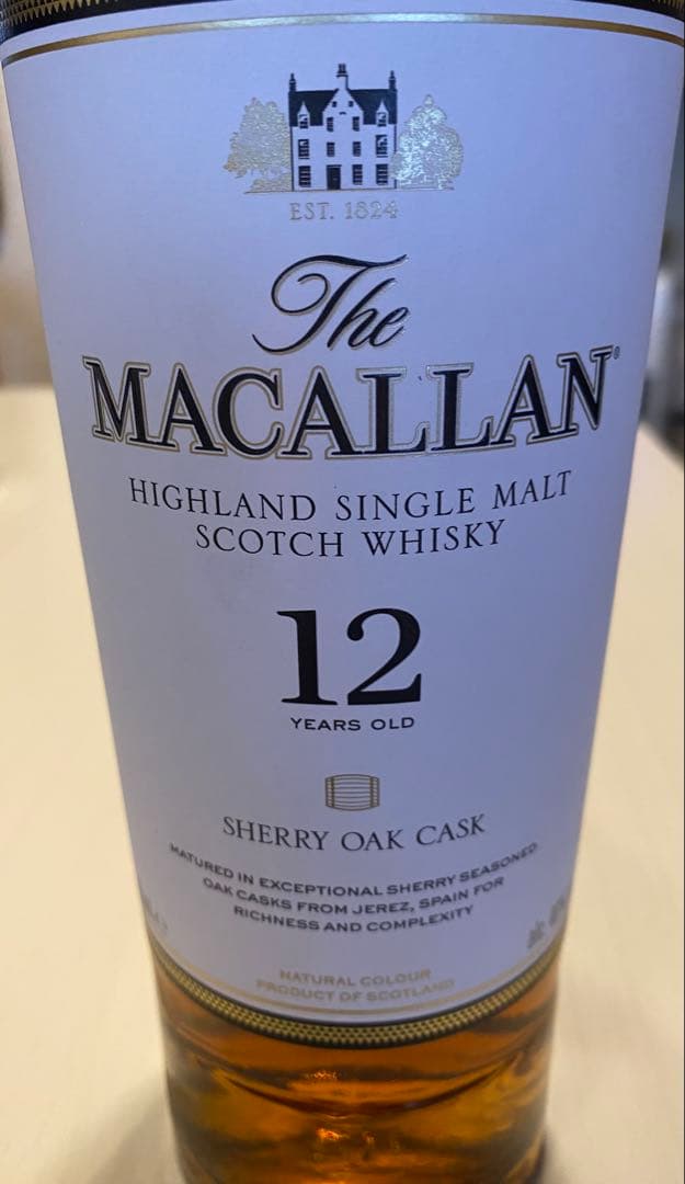 マッカラン12年　シェリーオークカスク