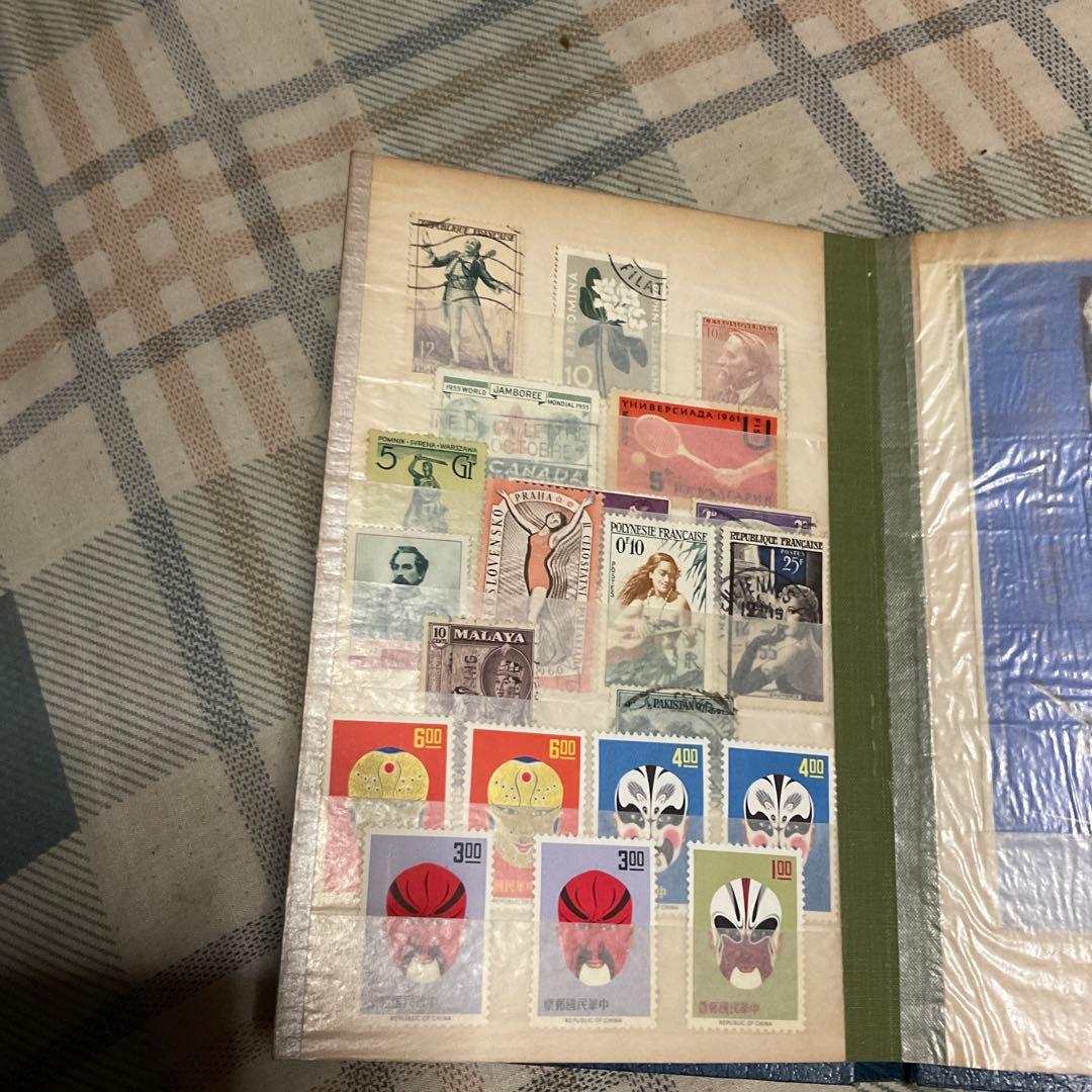 使用済み外国切手、ソビエト、中国、カナダ、アメリカ等、全233枚、【昭和レトロ】