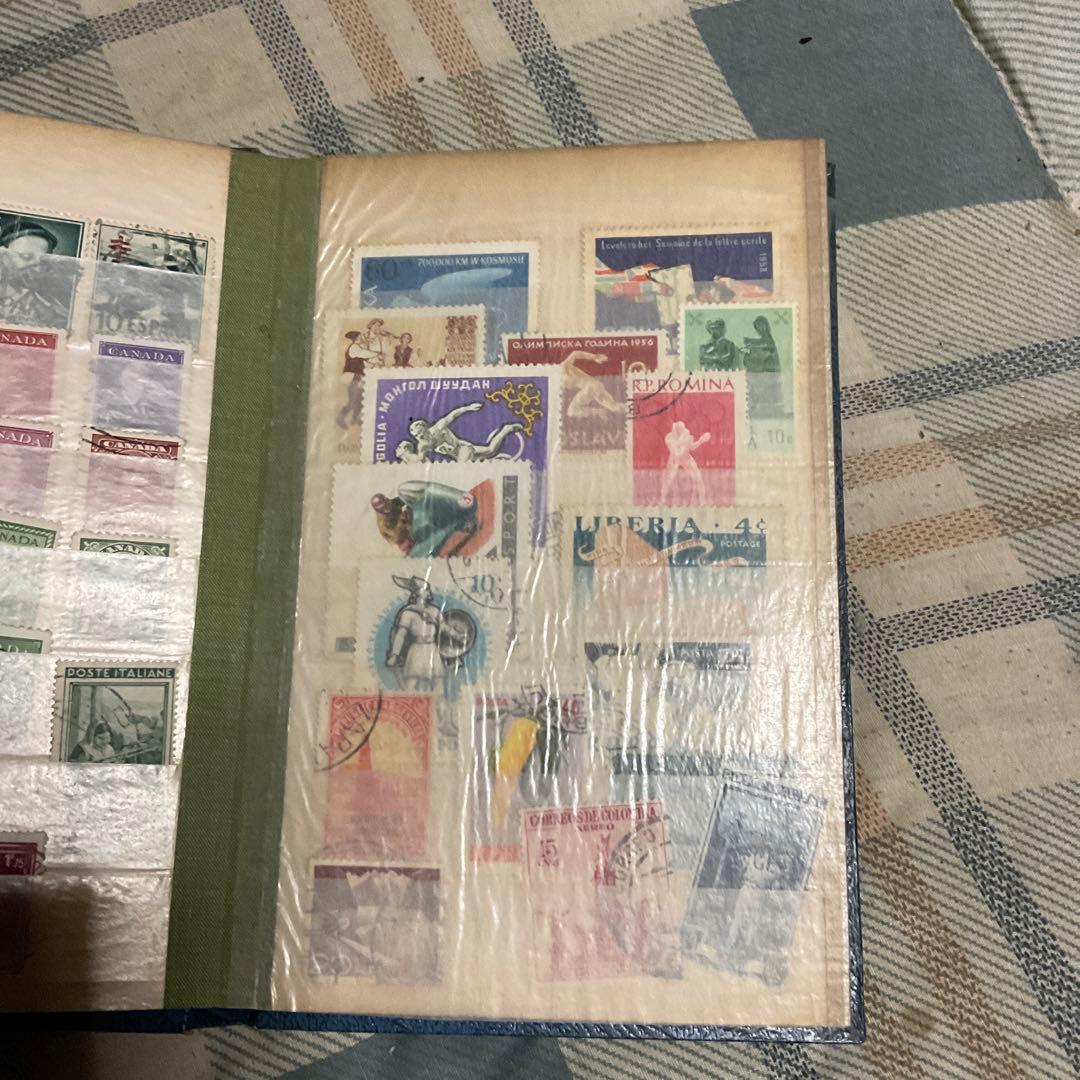 使用済み外国切手、ソビエト、中国、カナダ、アメリカ等、全233枚、【昭和レトロ】