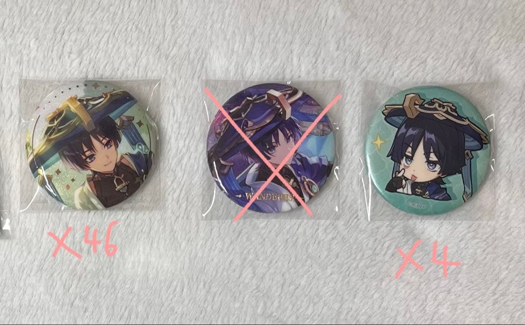 原神放浪者 缶バッジ50点まとめ売り バラ売り○