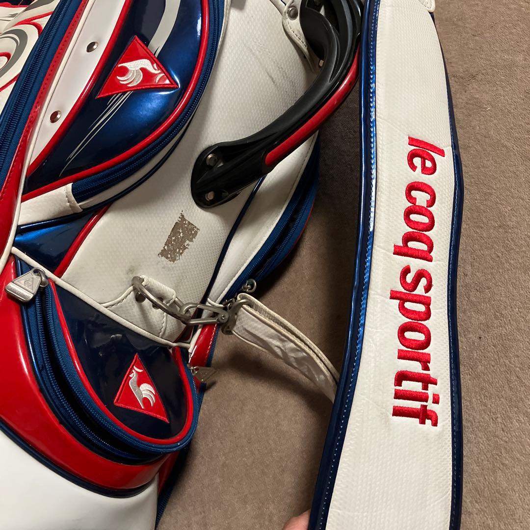 Le coq sportif ルコックスポルティフ　キャディバッグ　白