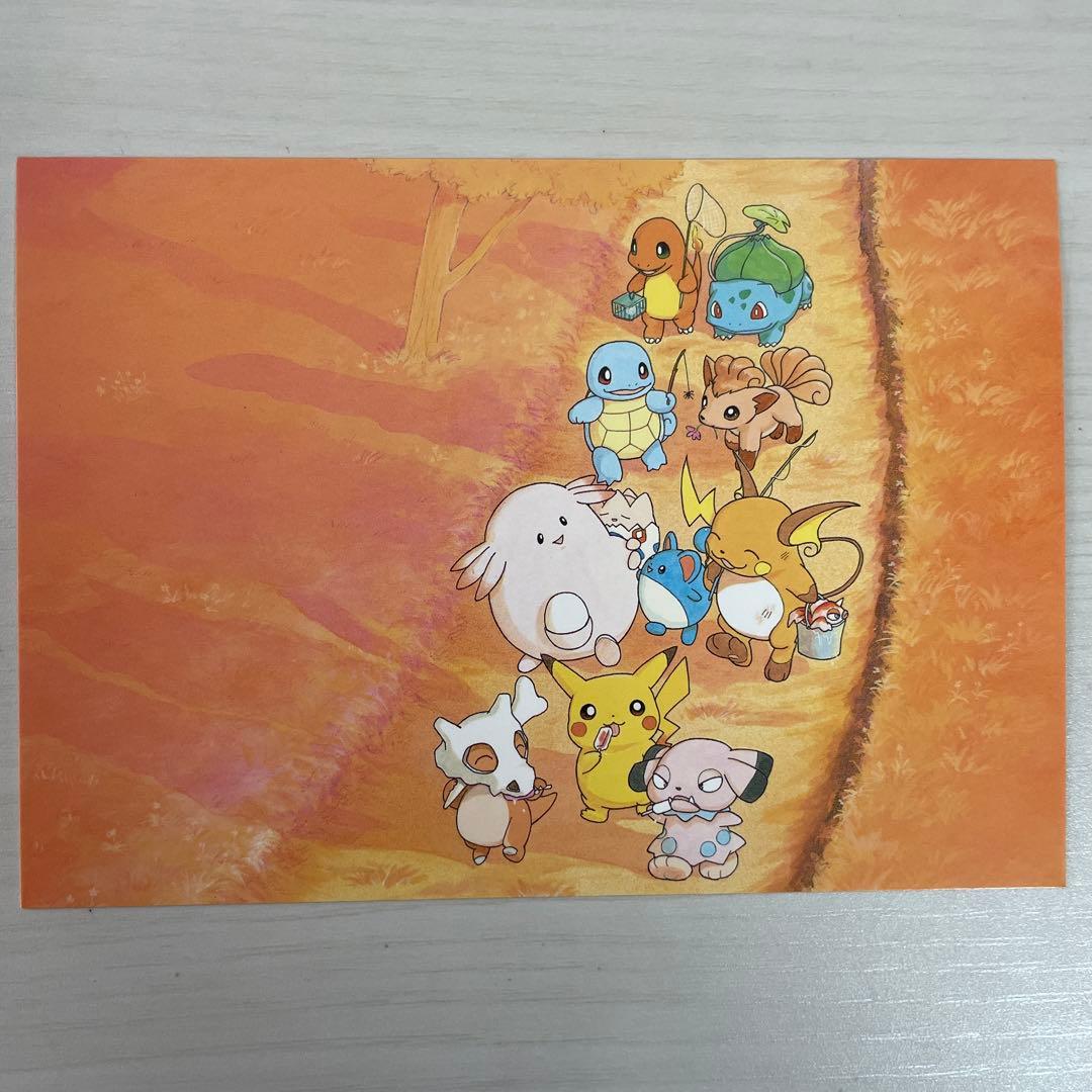 美品 ポケモン　ピカチュウのなつやすみ　ポストカード