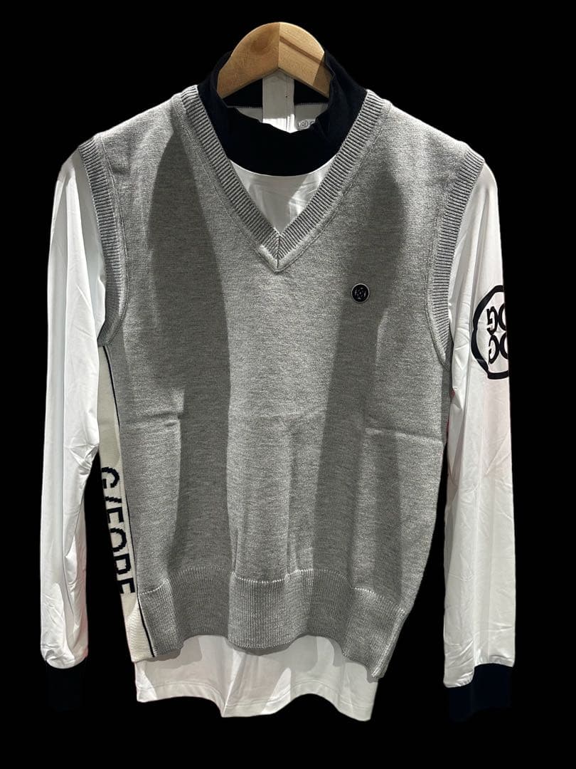 G/FORE韓国ジーフォアレディースニットベストsizeLグレー ②