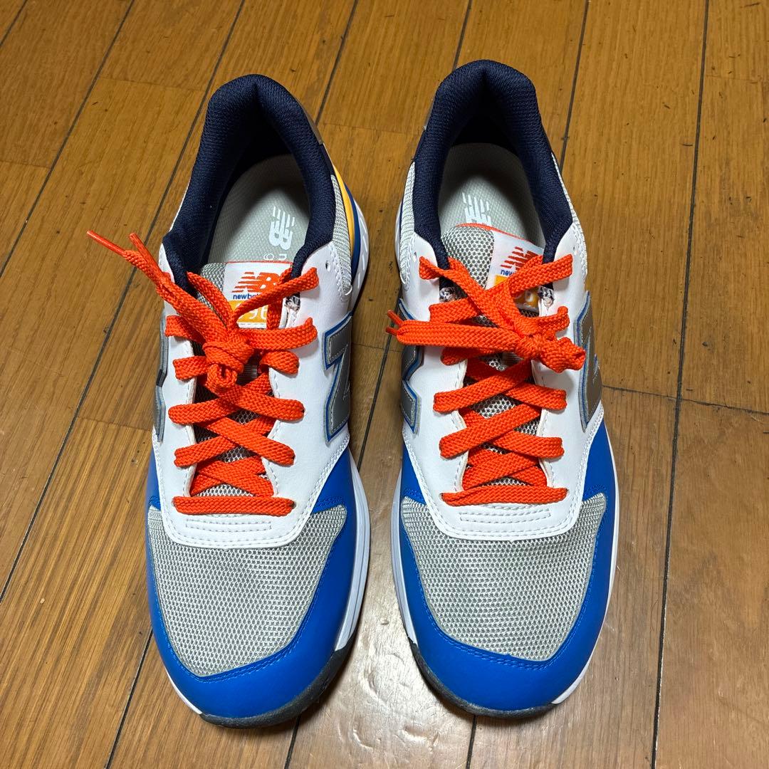 New Balance 996 青/オレンジ　ゴルフシューズ
