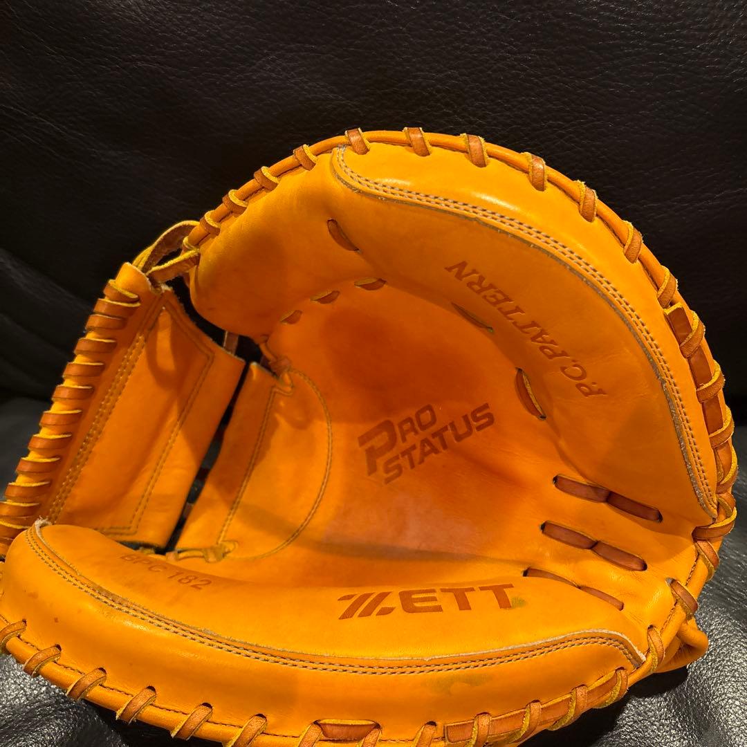 硬式　キャッチャーミット　zett プロステイタス　　ハタケヤマ　ミズノプロ