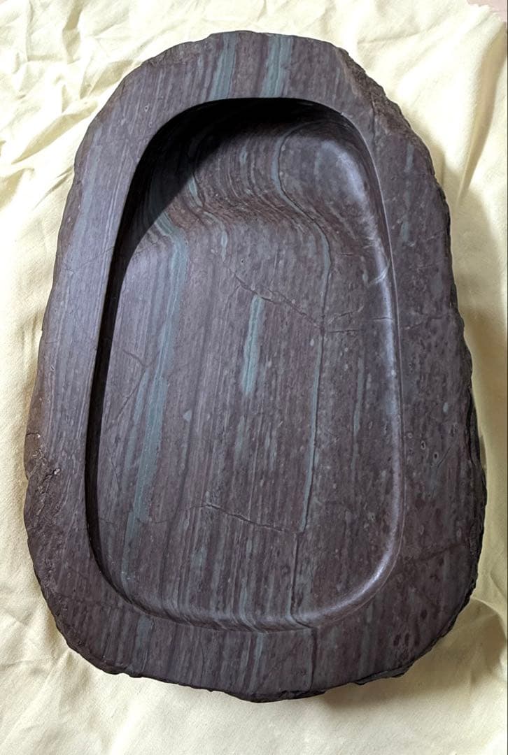 未使用 箱付き 赤間硯 赤間紫金石 昭竜山作 約3キロ