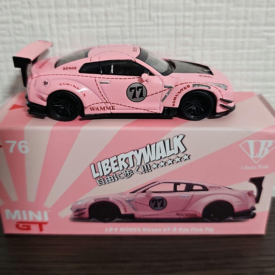 MINI GT LB★WORKS Nissan GT-R R35 ピンク 76