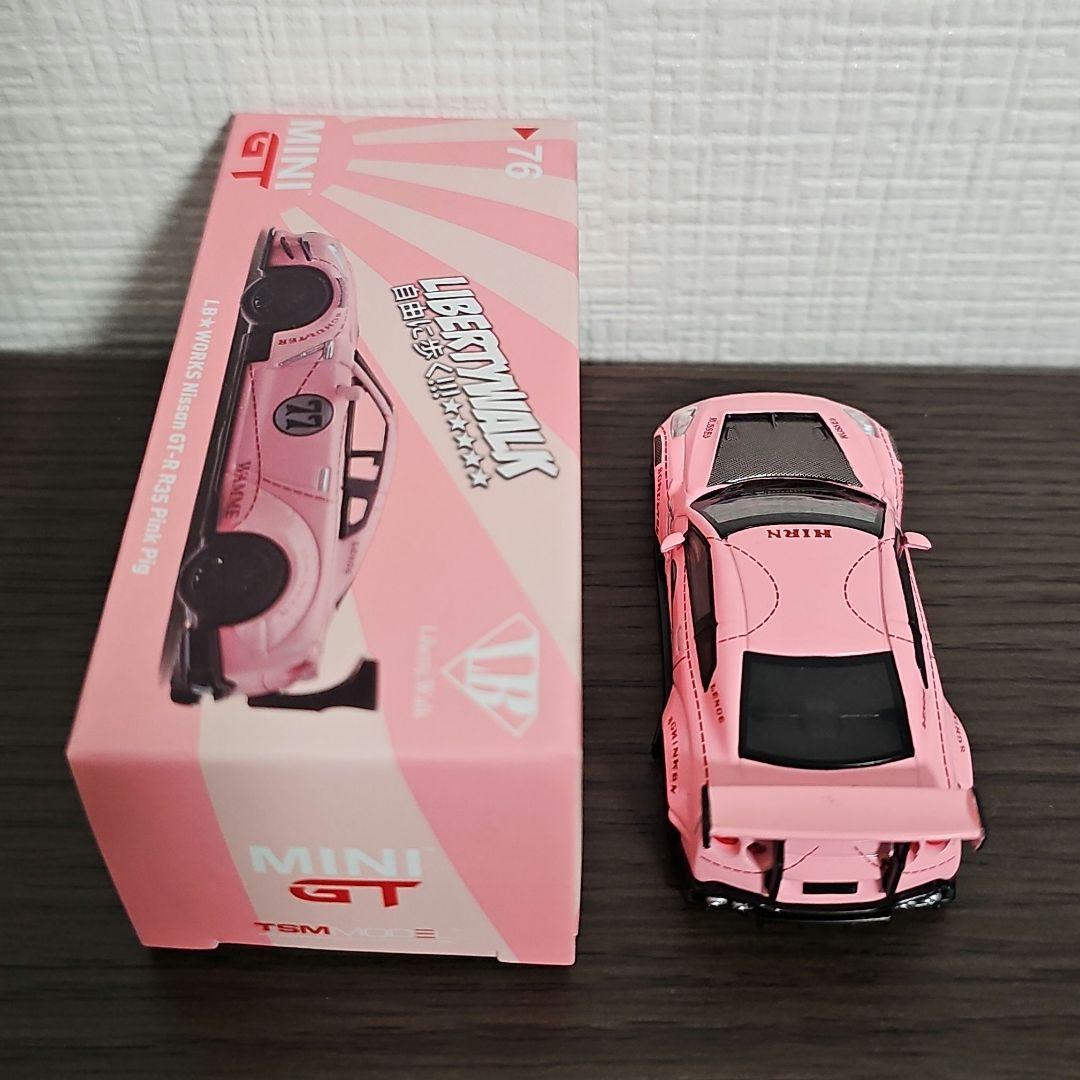 MINI GT LB★WORKS Nissan GT-R R35 ピンク 76