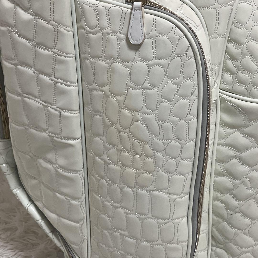 オウル OUUL ホワイトアリゲーター キャディバッグ ヘッドカバー付き