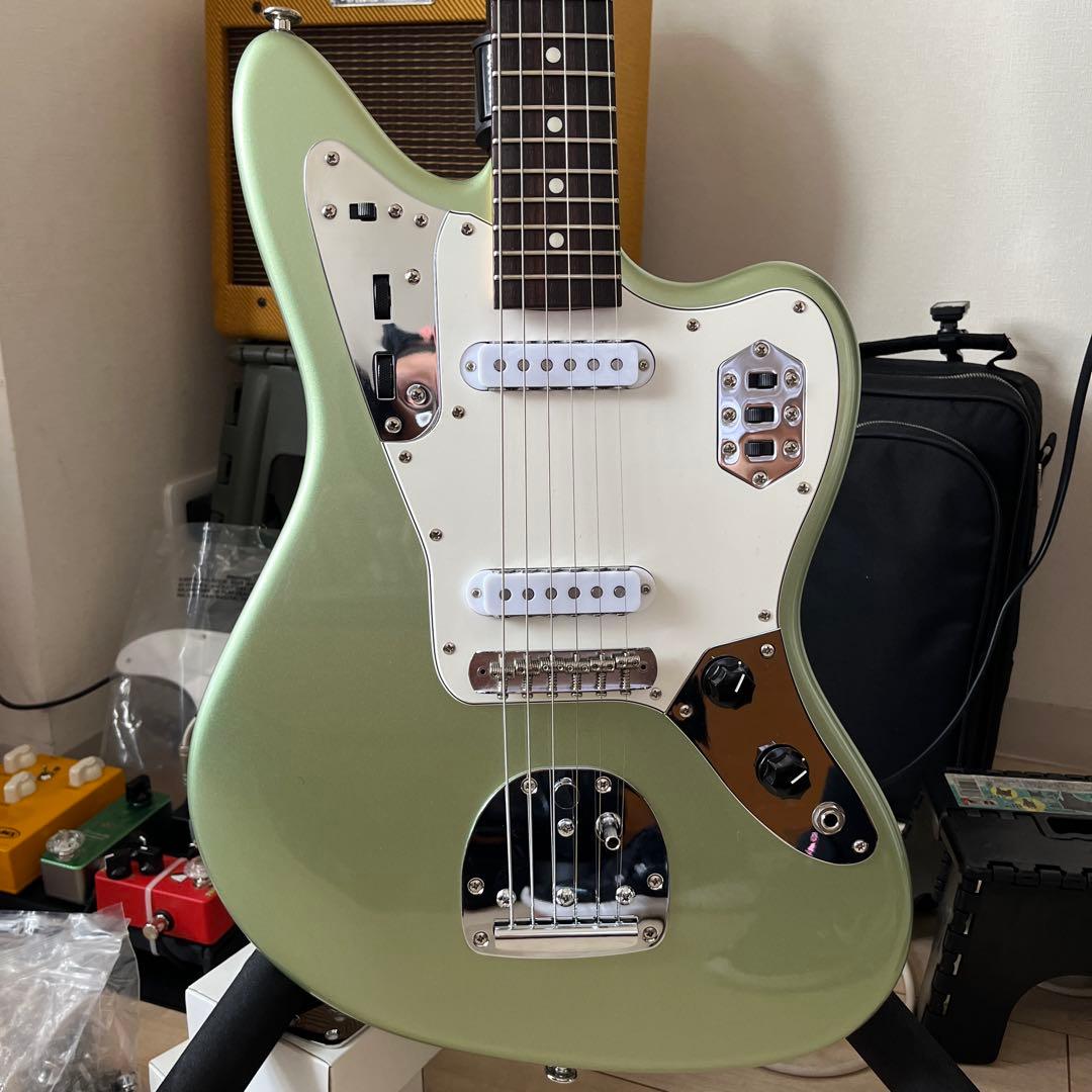 (4/25まで掲載)Momoseエレキギター ミントグリーン　ジャガー