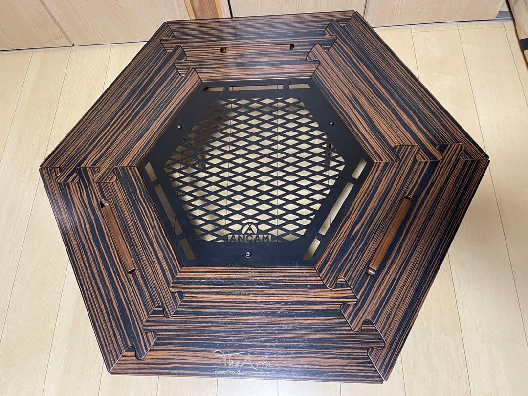 【超美品】　黒しま次郎　ヘキサテーブル　ざぁ〜ッス　メタヘキテL アソビト収納袋