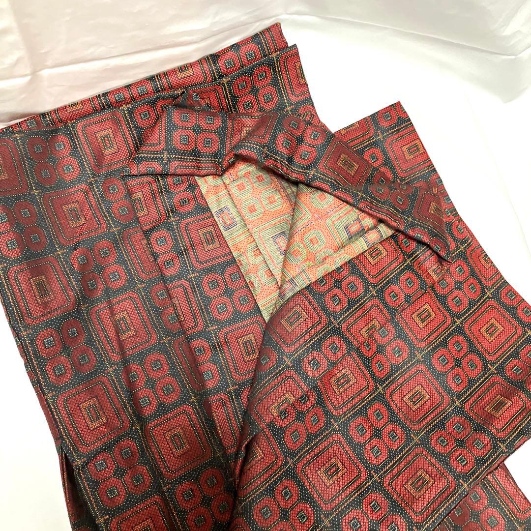 共布4点セット 着物・道行コート・草履・バッグ　昭和アンティーク