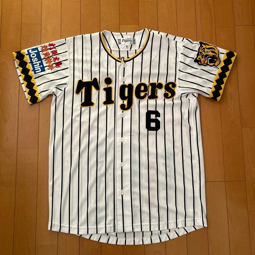 阪神タイガース金本知憲　輝流復刻レプリカユニフォーム刺繍入り（美品）