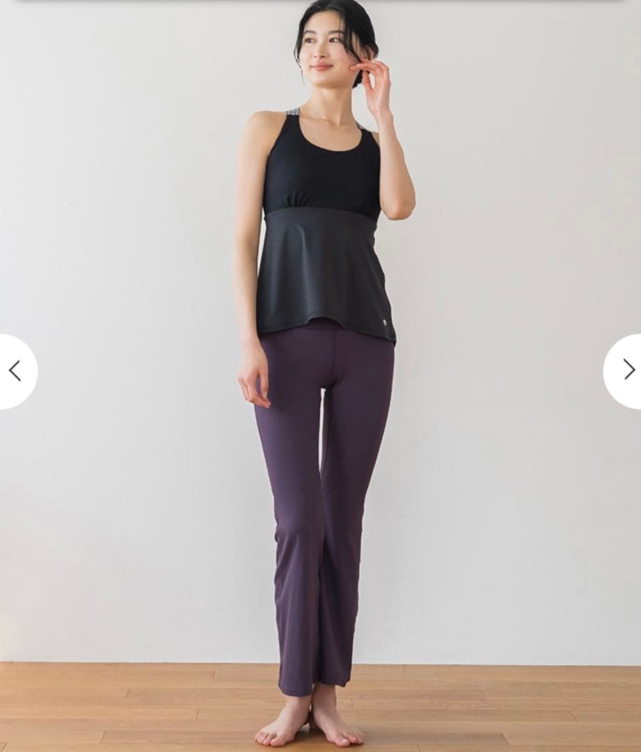 【SUKALA】ベーシックバックフレアタンクトップLL