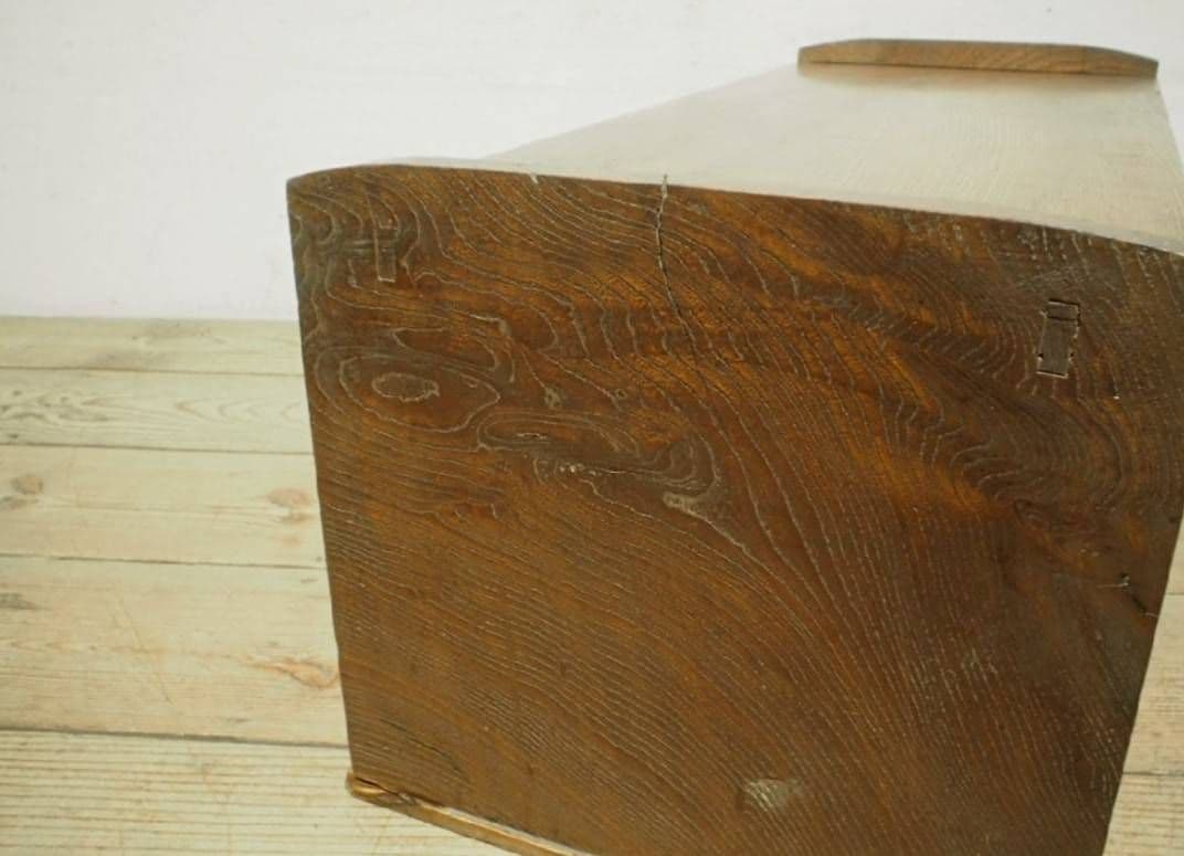 1068 アンティーク　栗の文机　ローテーブル　座卓　帳場机　陳列台　レトロ