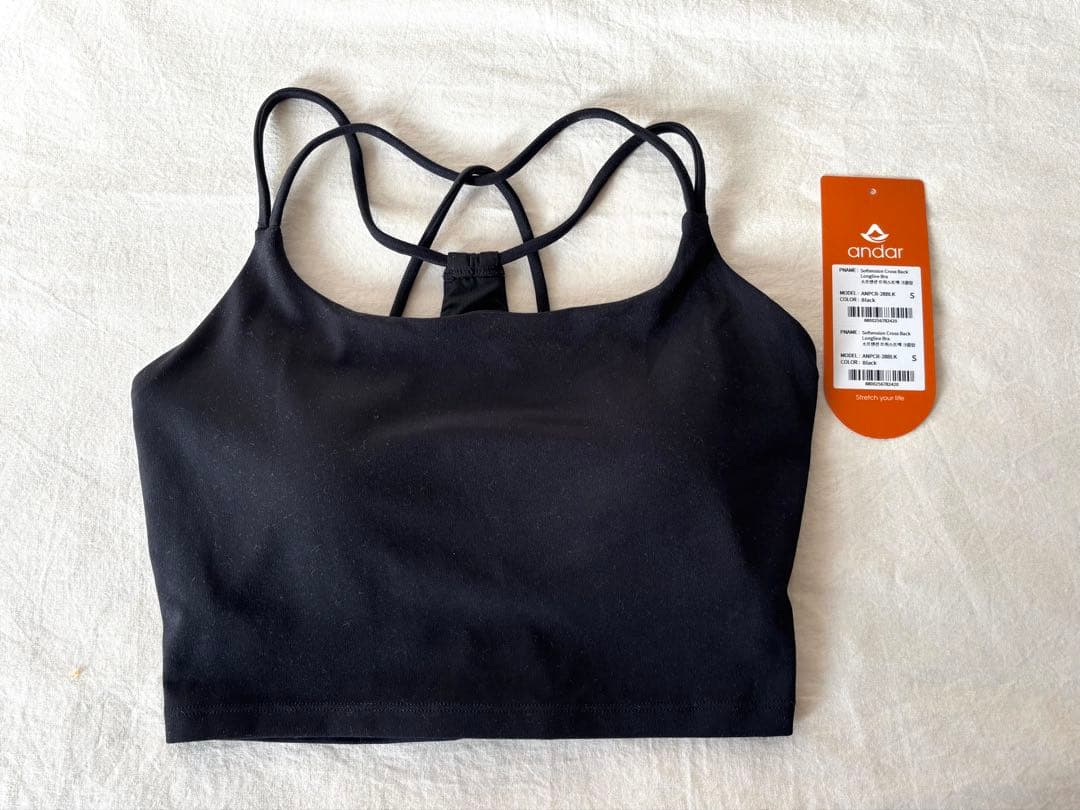 andar ツイストバック クロップド スポーツブラ Sサイズ 2点とパンツ付