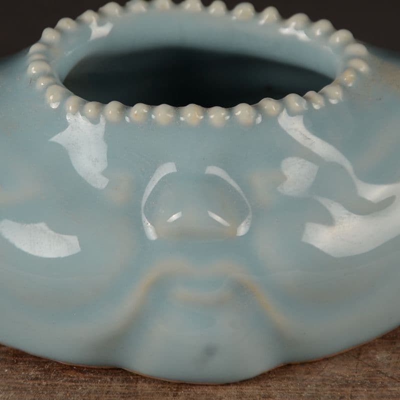 牛角 ペン洗い 文房用品  書道具 文房具 現代工芸品 美術品 置物\r
 陶磁器