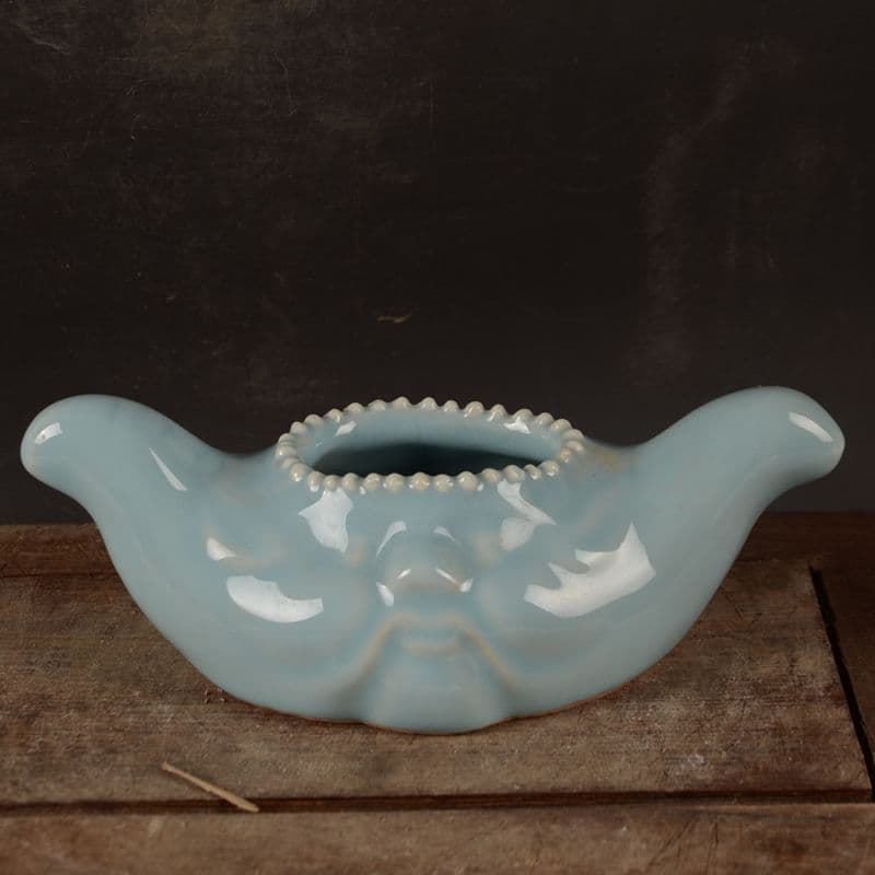 牛角 ペン洗い 文房用品  書道具 文房具 現代工芸品 美術品 置物\r
 陶磁器