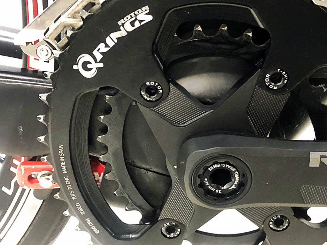 ROTOR ALDHU Q-RINGS 楕円 165mm ショートクランク