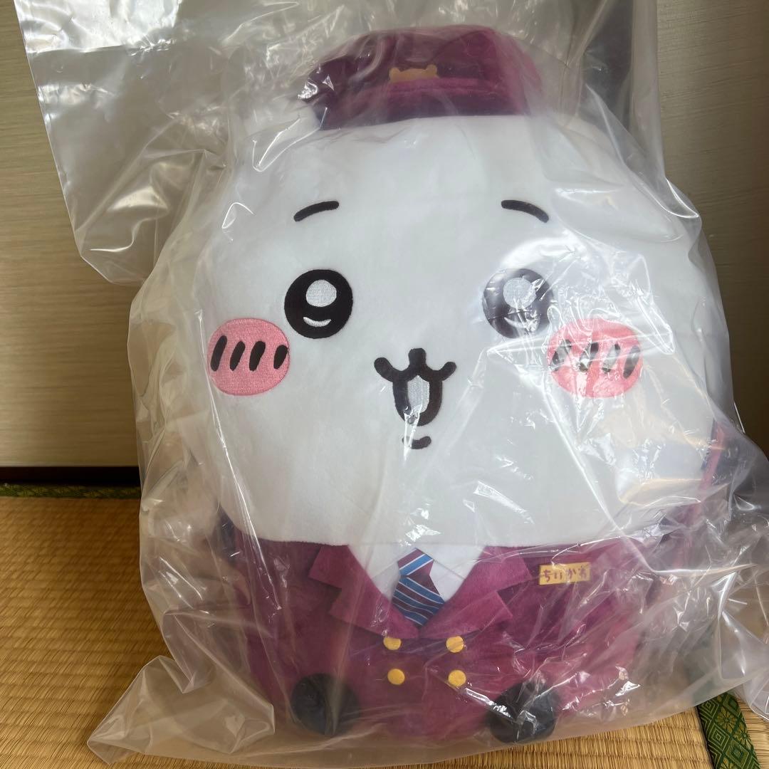 「ちいかわ×阪急電車」BIGぬいぐるみ（ちいかわ）