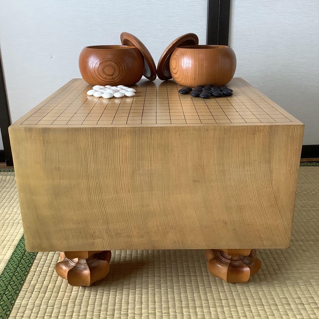 碁盤、碁石、碁石入れセット。　7-068