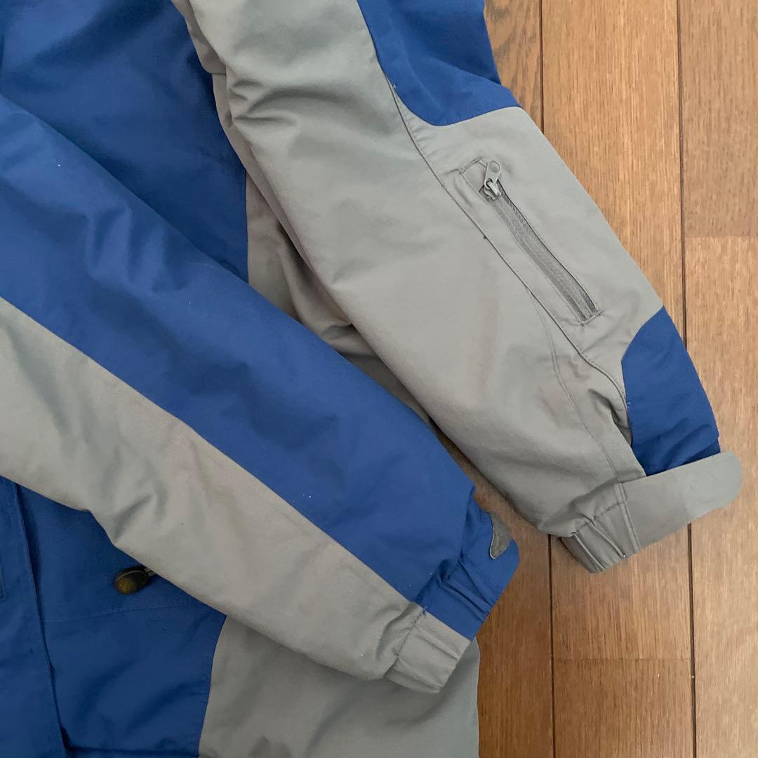 モンベル 子ども用スキーウェア 150cmブルー グレー キッズ　セットアップ