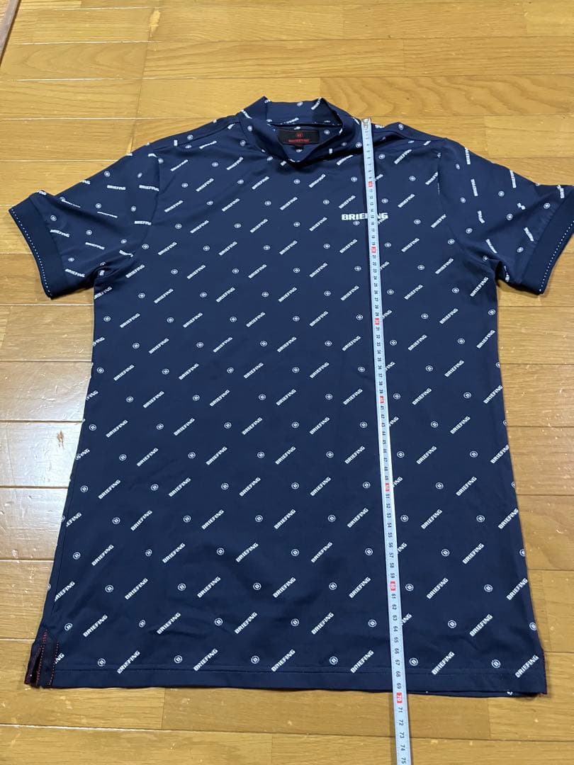 ブリーフィング　BRIEFING ネイビー Mサイズ モックネックシャツ