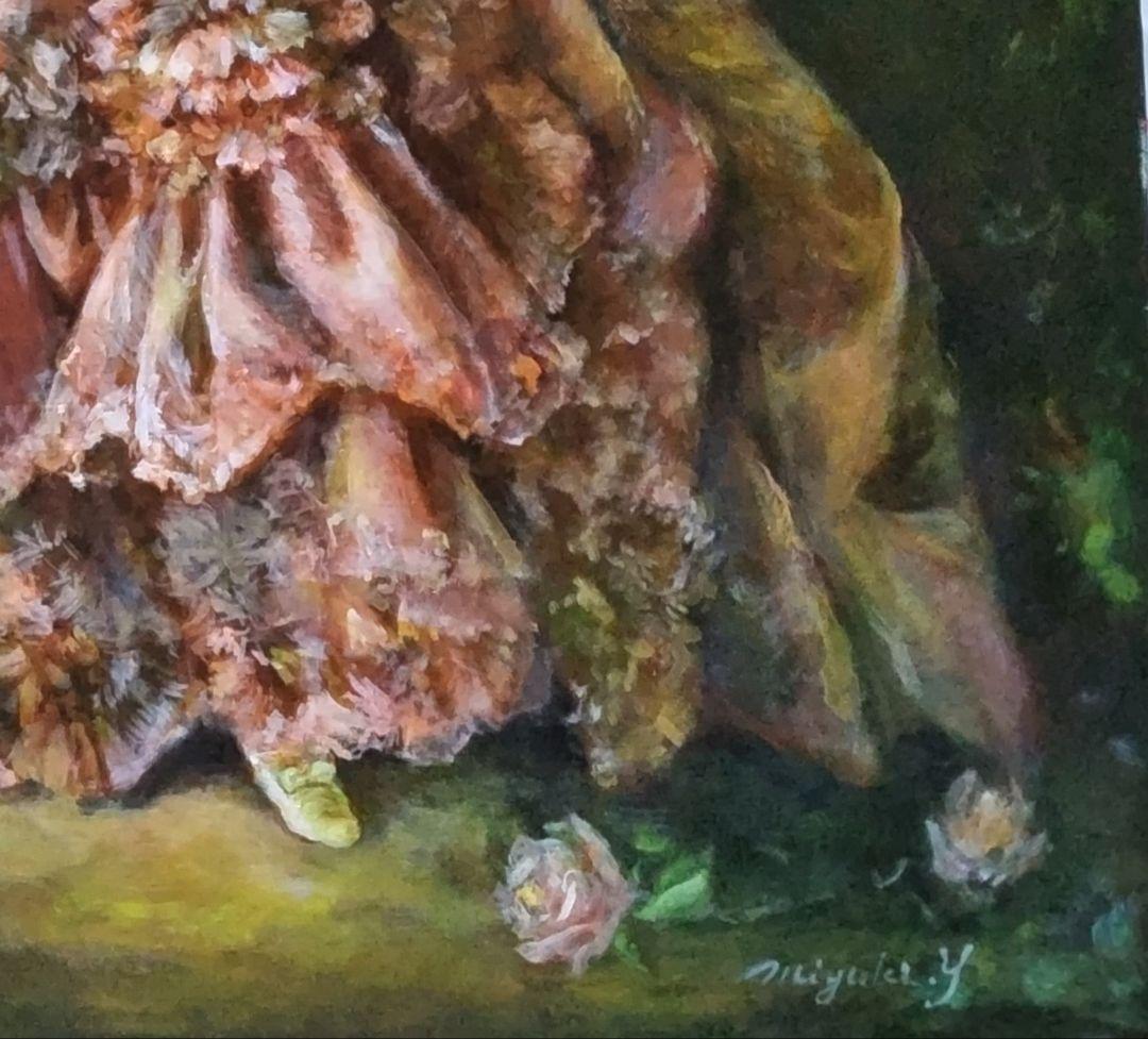 フランソワ .ブーシェ 肉筆模写F20号 大作高級額縁