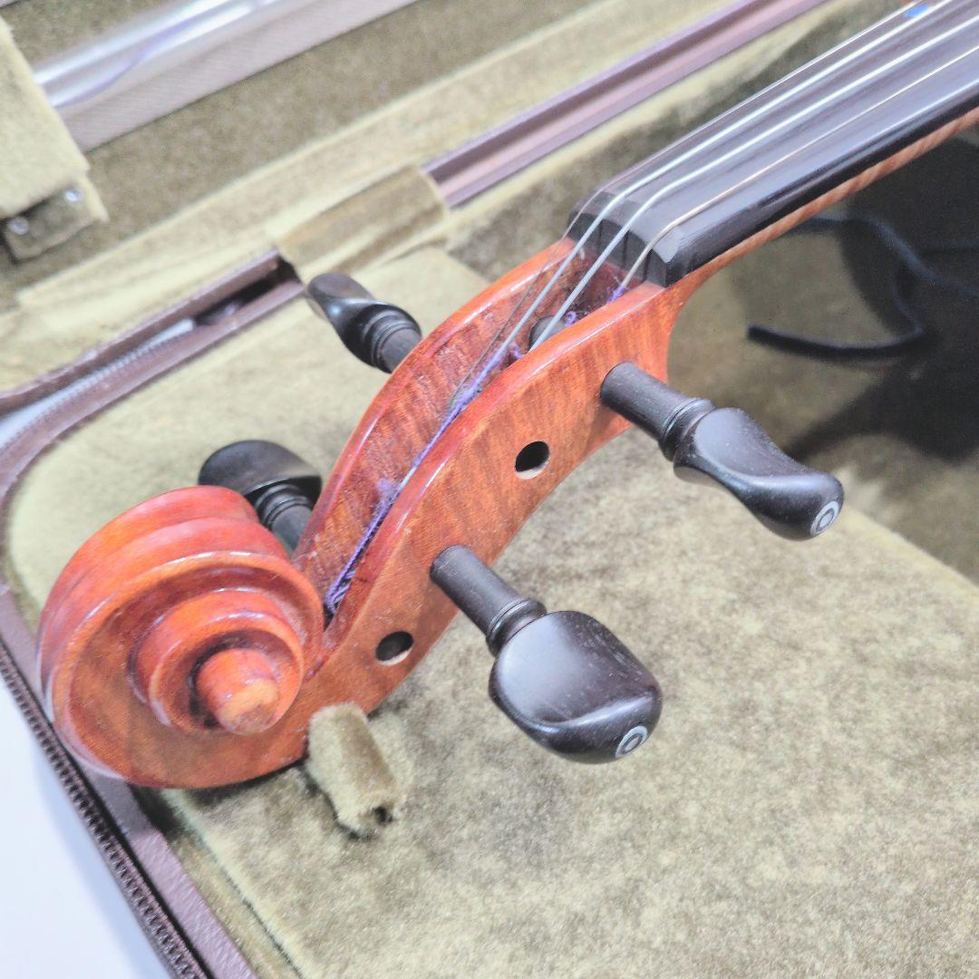 P578 Franz Sandner バイオリン 弓 肩当て ケース付 ドイツ製