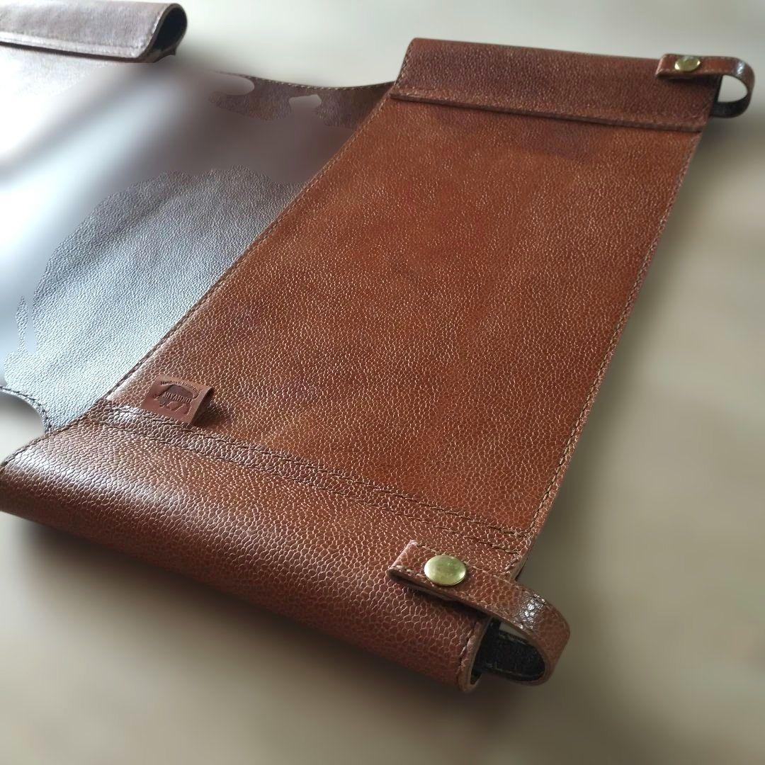 カーミットチェア用　マイスターレザーシート　ブラウン　シュリンクレザー