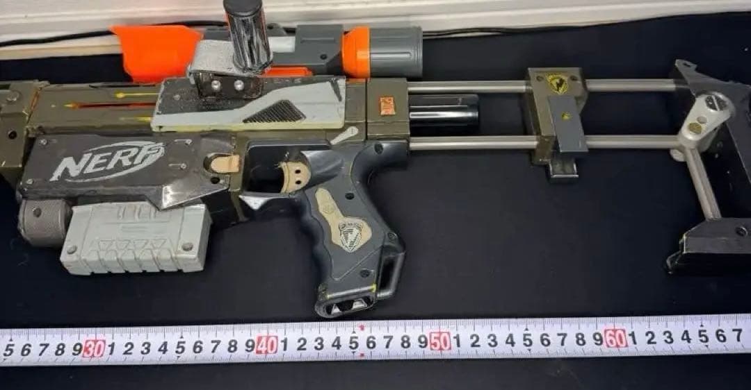 【NERF】魔改造 カスタム アタッチメント多数 スコープ付き 世界に一つ限定品