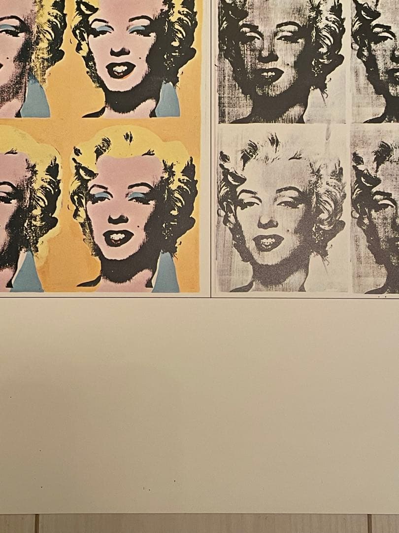 希少品　アンディーウォーホル　モンロー　ポスター　額縁付き