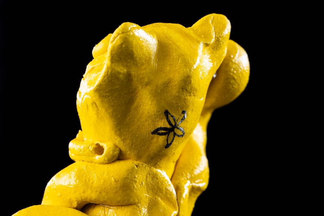 招き猫 副招き 桐箱付き 猫 金運 運気上昇　幸運　開運　しあわせの黄色いまねき