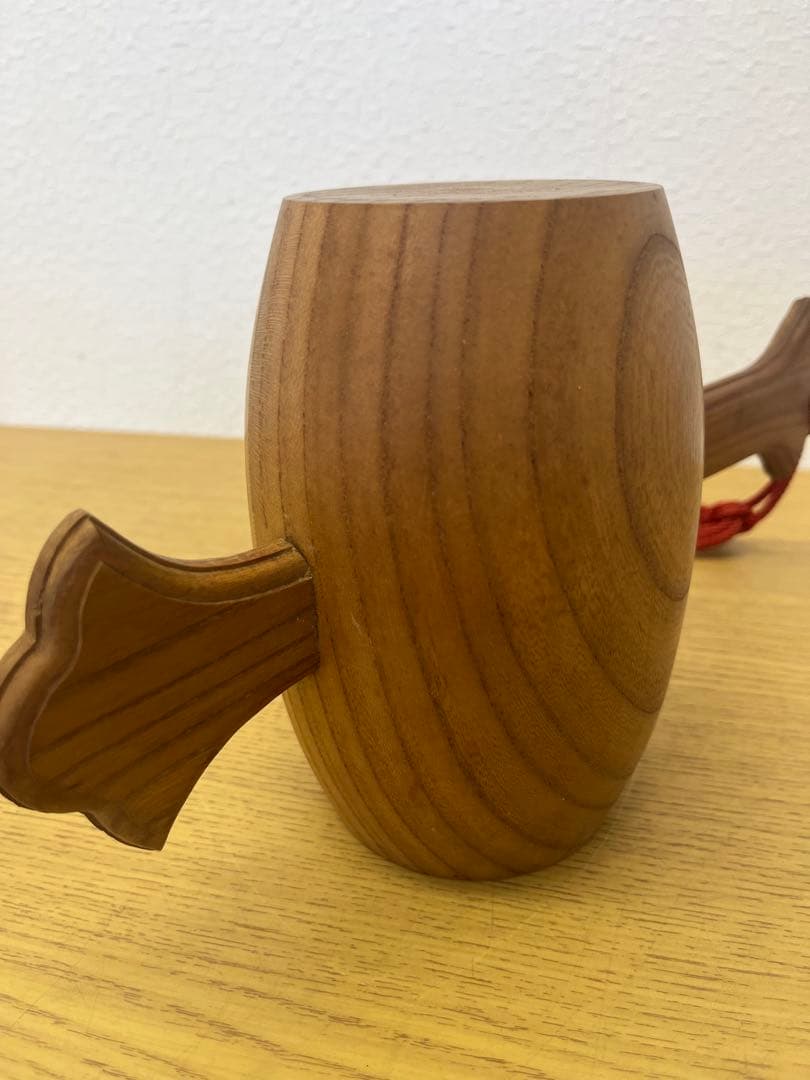 昭和レトロ　屋久杉　打出の小槌　縁起物　インテリア　置物　アンティーク