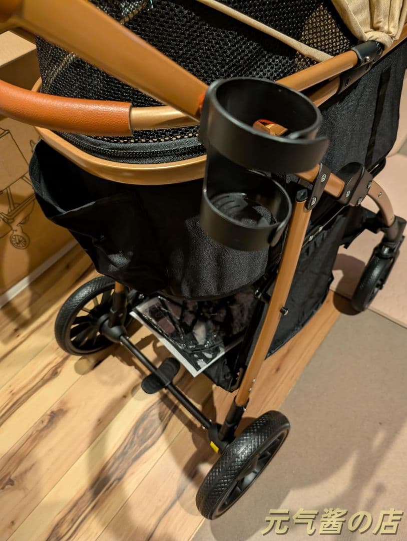 分離型ペットカート 折りたたみ耐荷重 20kg前輪 360° 回転 ブレーキ付き