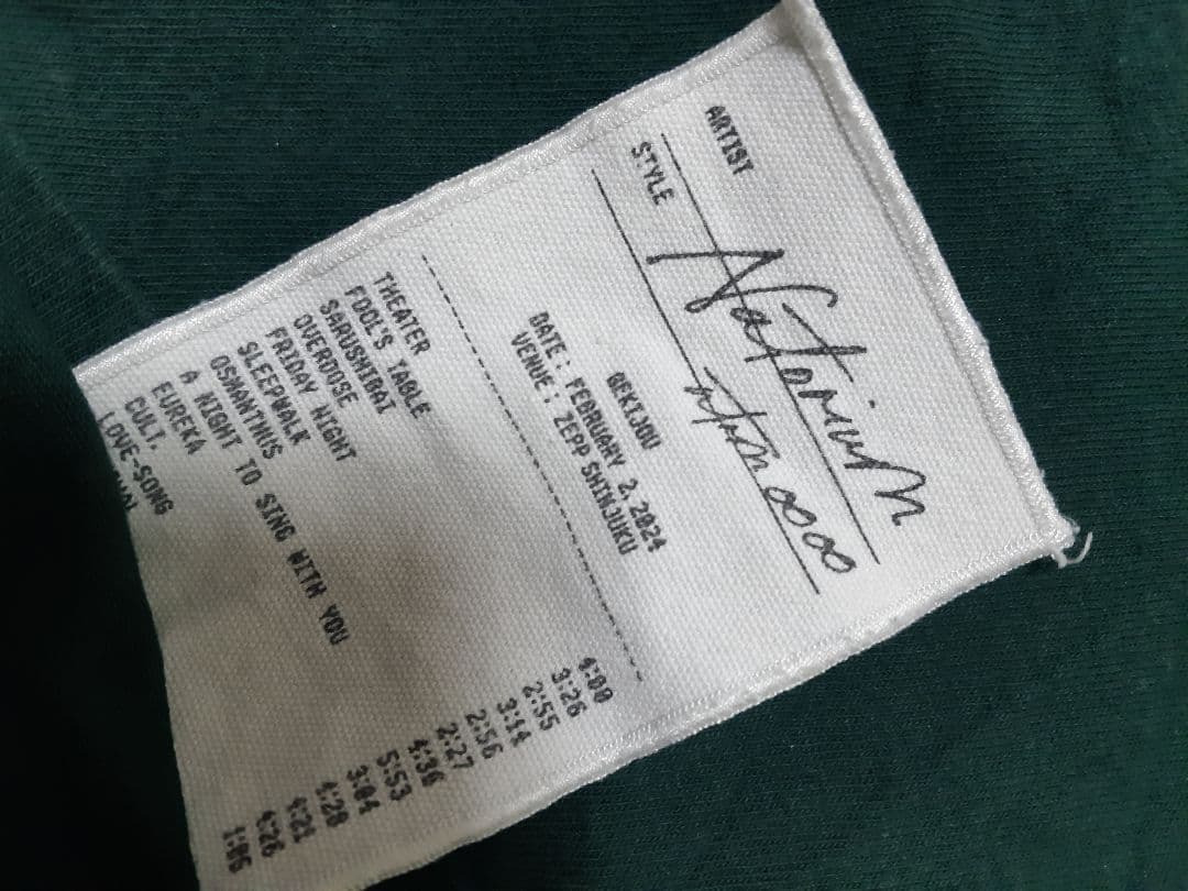 natori なとり 2024 シークレットショー Tシャツ Mサイズ グリーン