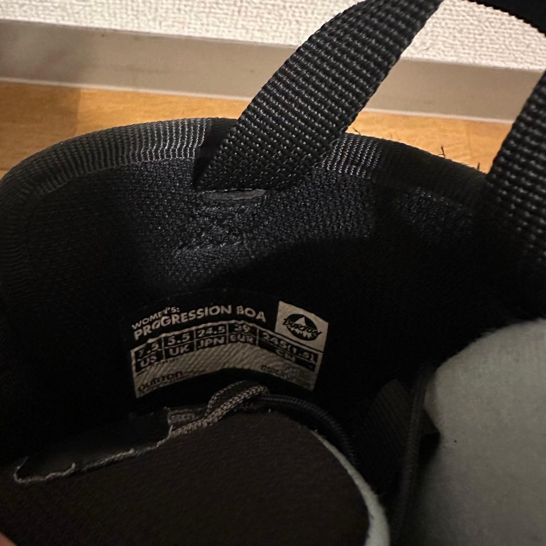 BURTON スノーボードブーツ ブラック/ライトブルー 24.5cm boa