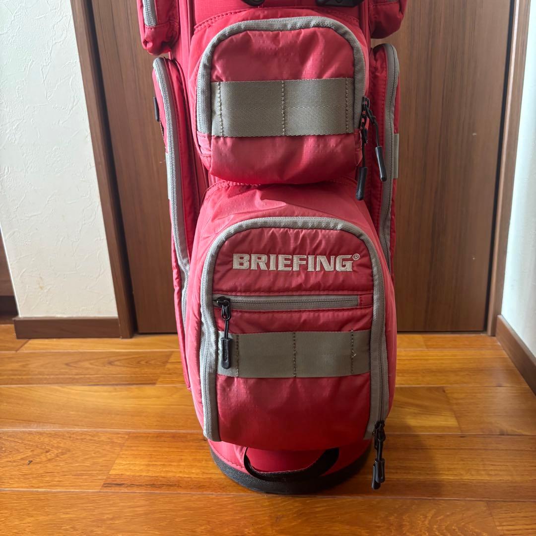 BRIEFING GOLF CR-6 レッド　キャディバッグ