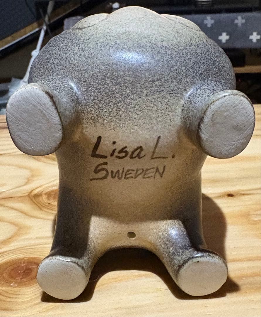 リサラーソン　ブルドッグ　陶器置物