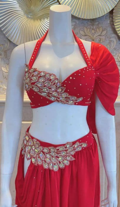 たまにゃろ～　お得 美品一点物 ベリーダンス衣装 スカートセットL