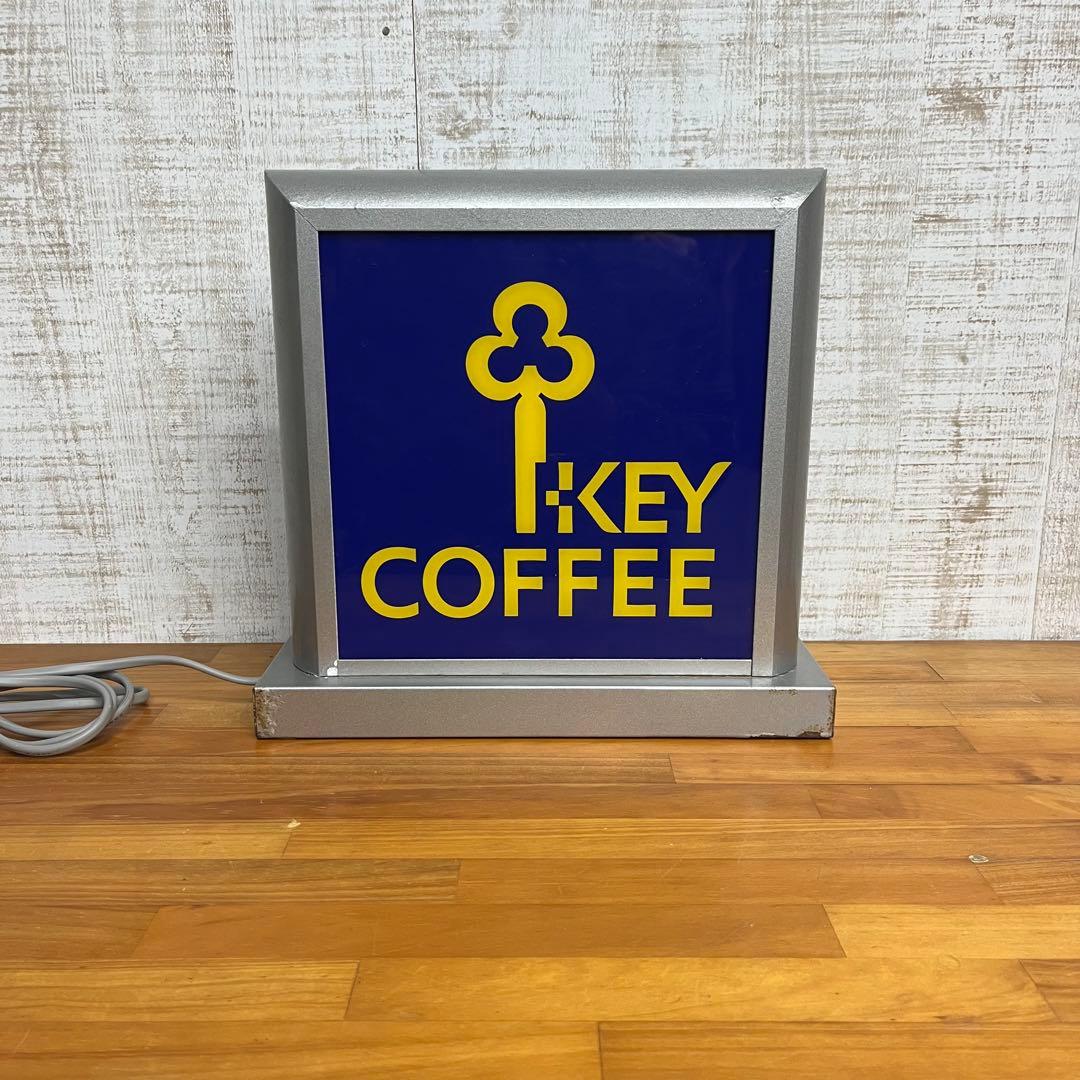 【アンティーク】キーコーヒー KEY COFFEE 電飾看板 電光看板 古道具