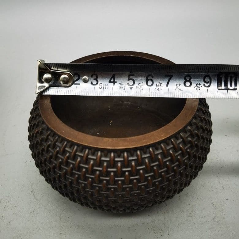 銅器 祥雲透かし彫り香炉 茶道具 香道具 装飾品 工芸品 置物