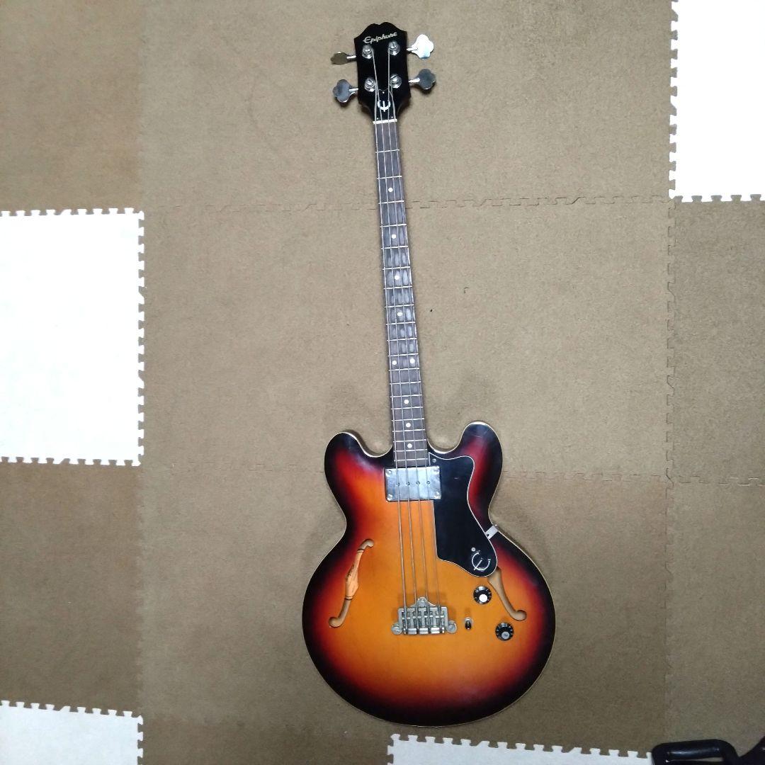 エピフォン　RIVOLI　VC ベース　ハードケース付き　セミアコ　動作確認済み