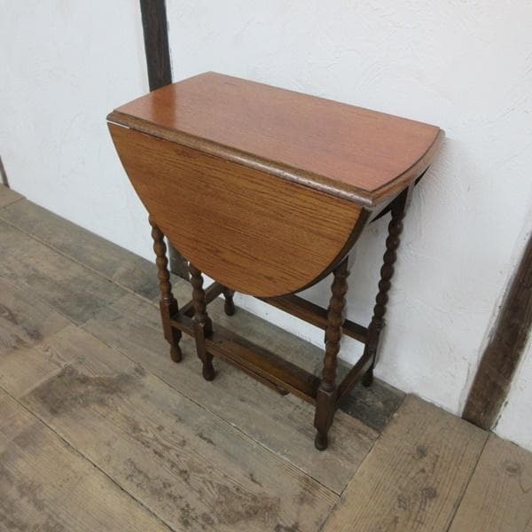 英国 アンティーク 家具 スモールゲートレッグテーブル バタフライ 6139e